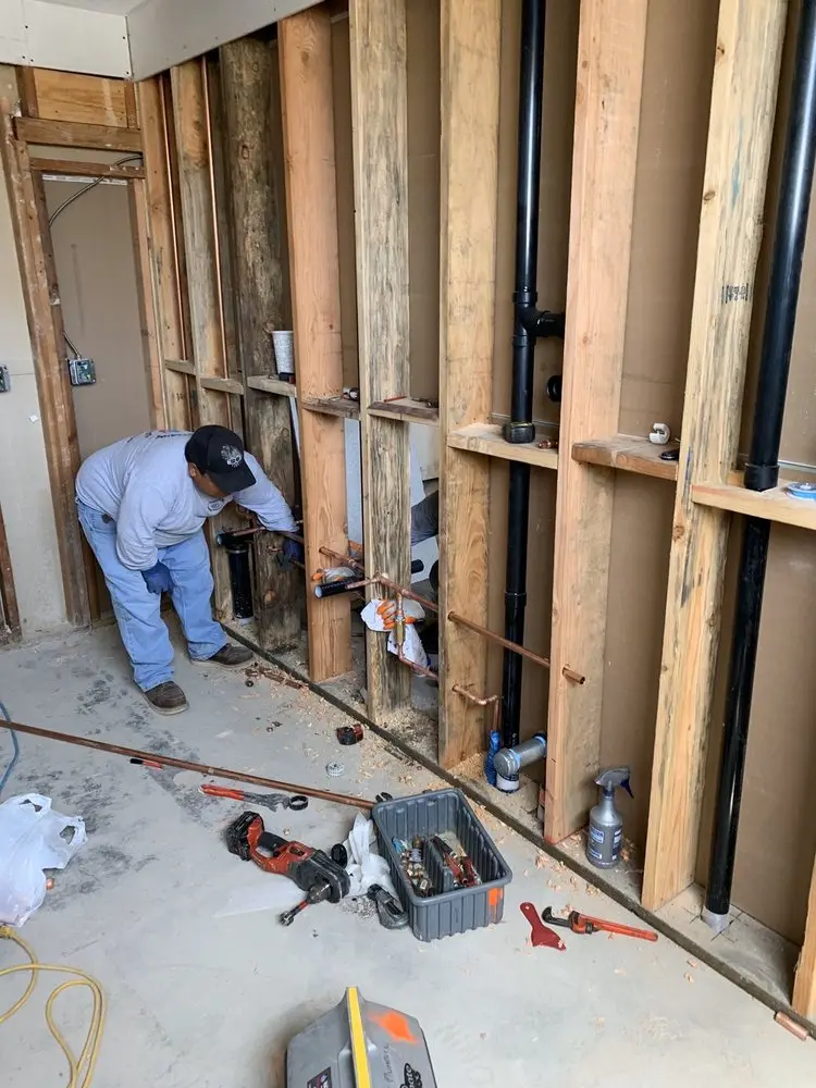 Commercial rough-in plumbing for Water Heater Replacement in South Meadows